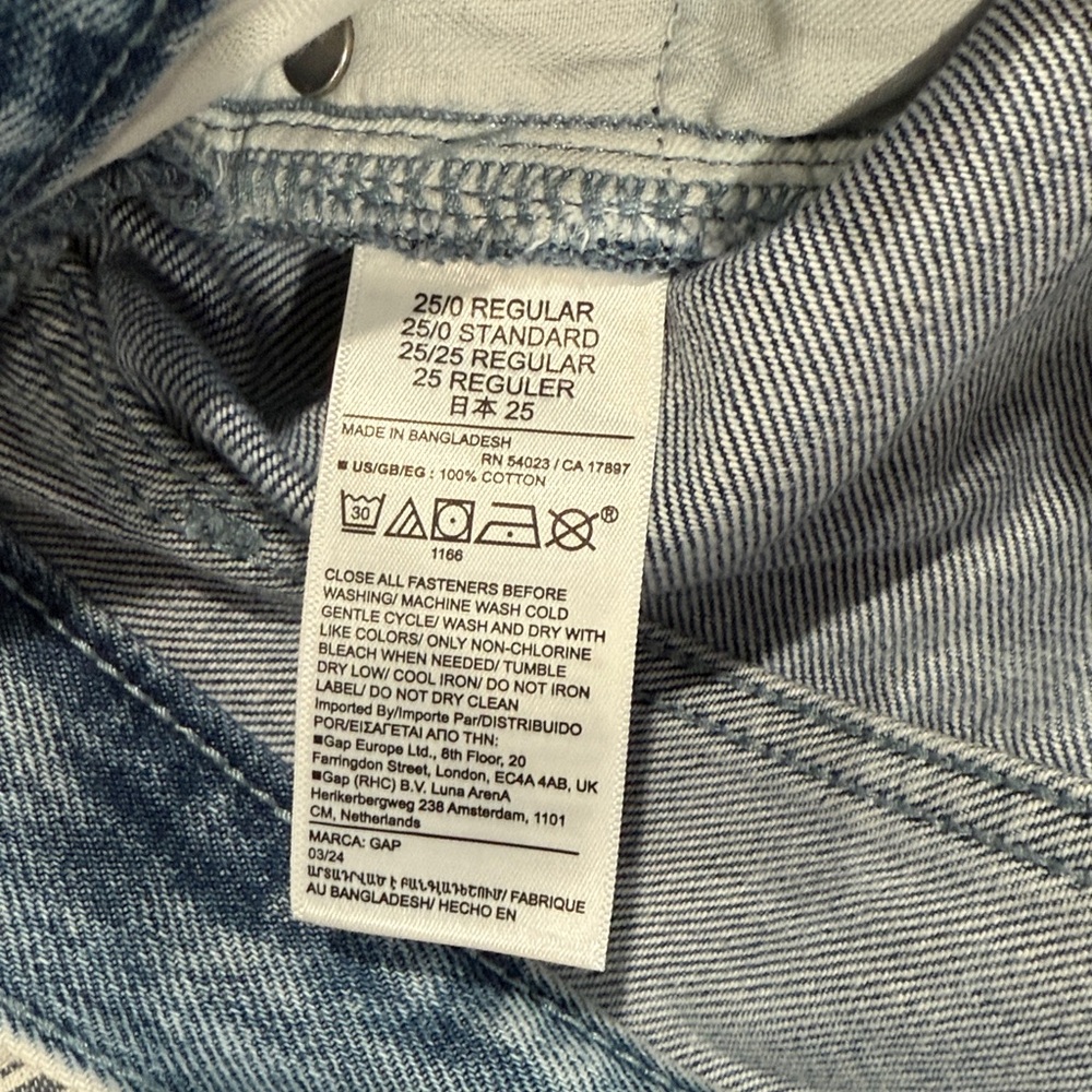 GAP NWT Y2K multi pocket wide leg blue jeans with zippers - Picture 9 of 10